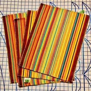 Colorful Striped Kitchen Towels
